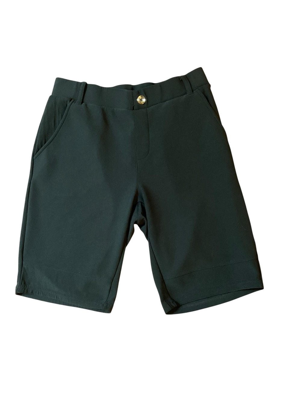 Classic Black Stretch Bermuda Shorts